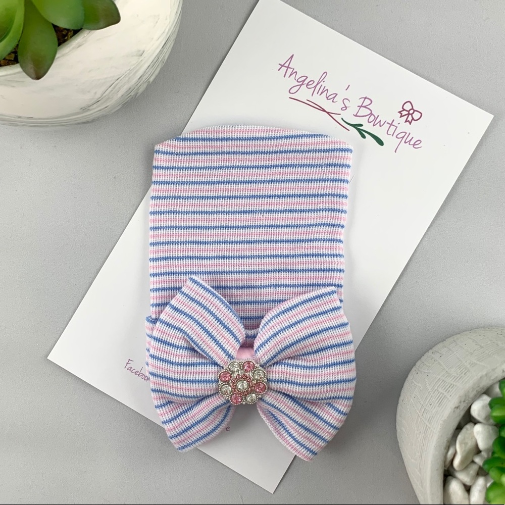 Baby Girl Newborn Hospital Hat